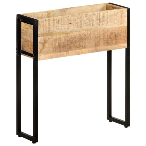 Плантер, 60x20x68 см, грубо мангово дърво