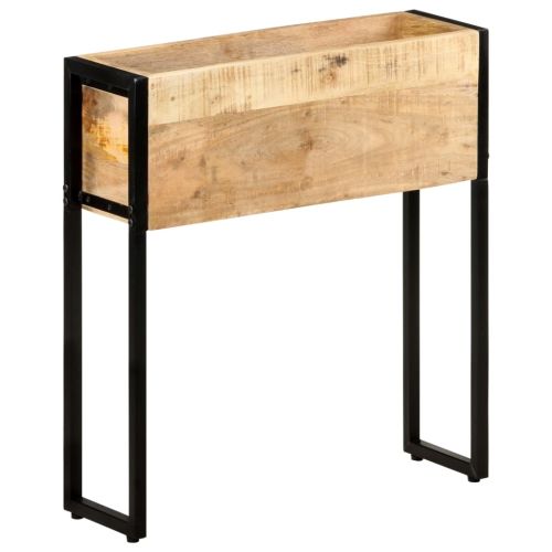 Плантер, 60x20x68 см, грубо мангово дърво