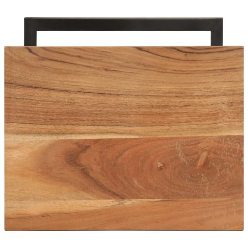 Странични маси, 2 бр, 31,5x24,5x64,5 см, акация масив