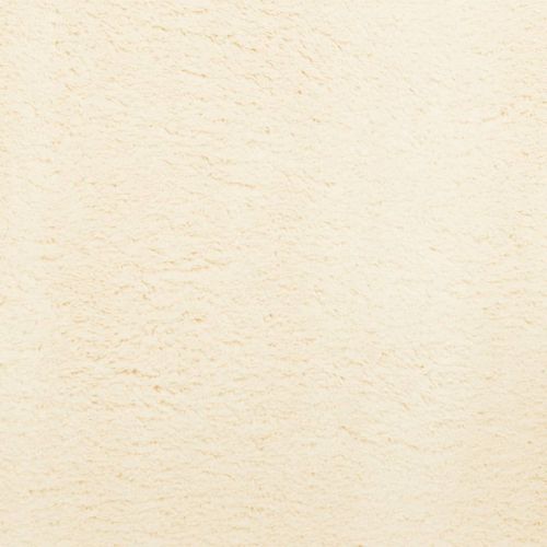 Килим HUARTE с къс косъм, мек и миещ се, кремав, 240x240 см