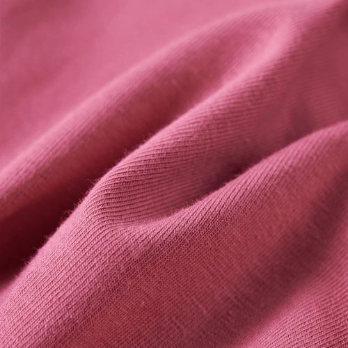 Детска тениска с дълъг ръкав, малина, 128