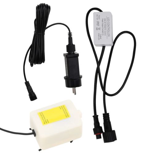 Водна колона с мехурчета с RGB LED, стомана и акрил, 110 см