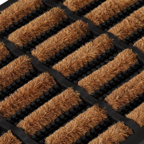 Изтривалка за врата правоъгълна 40x60 см гума и кокосови влакна