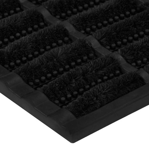 Изтривалка за врата правоъгълна 45x75 см гума и кокосови влакна