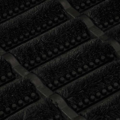 Изтривалка за врата правоъгълна 45x75 см гума и кокосови влакна