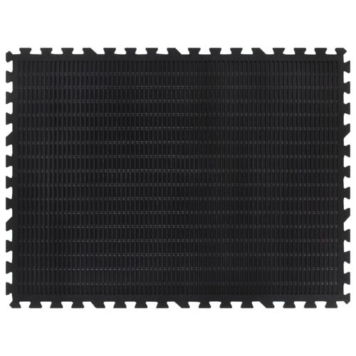 Гумена подова плочка черна 12 мм 90x120 см