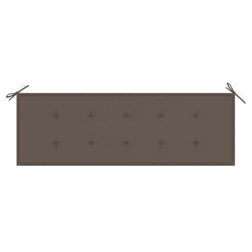 3-местна градинска пейка с възглавница, 150 cм, евкалипт масив