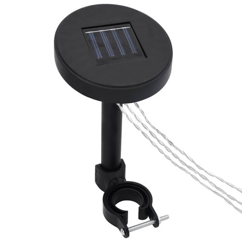 Шатра с LED светещи стрингове, 3х3 м, виненочервена