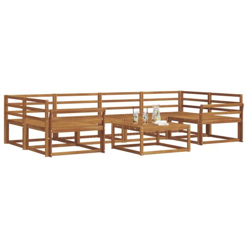 Комплект дивани за открито 7 pcs Естествен