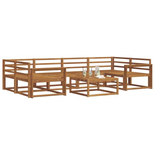 Комплект дивани за открито 7 pcs Естествен