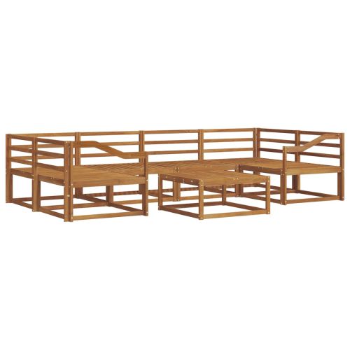 Комплект дивани за открито 7 pcs Естествен