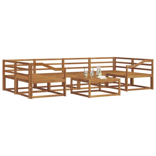 Комплект дивани за открито 7 pcs Естествен