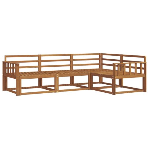 Комплект дивани за открито 4 pcs Естествен