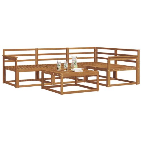 Комплект дивани за открито 5 pcs Естествен