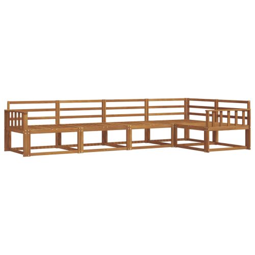 Комплект дивани за открито 5 pcs Натурално