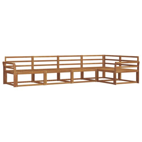 Комплект дивани за открито 5 pcs Натурално