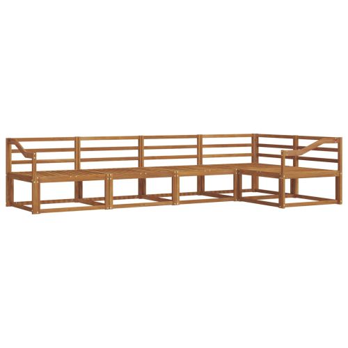 Комплект дивани за открито 5 pcs Натурално