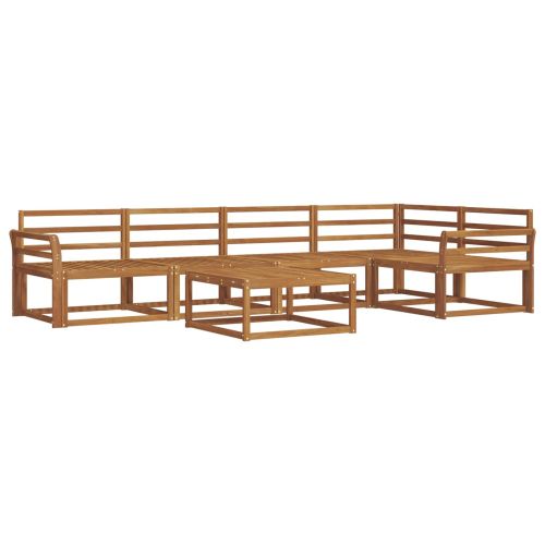 Комплект дивани за открито 6 pcs Натурално