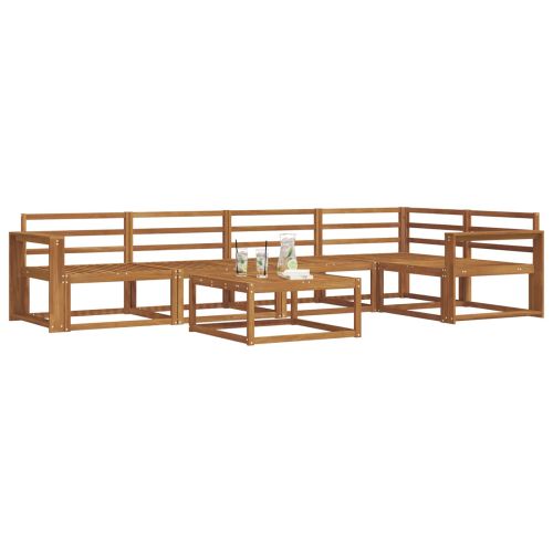 Комплект дивани за открито 6 pcs Натурално