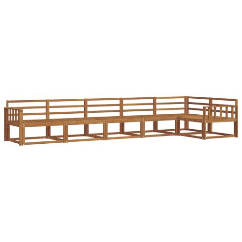 Комплект дивани за открито 6 pcs Натурално