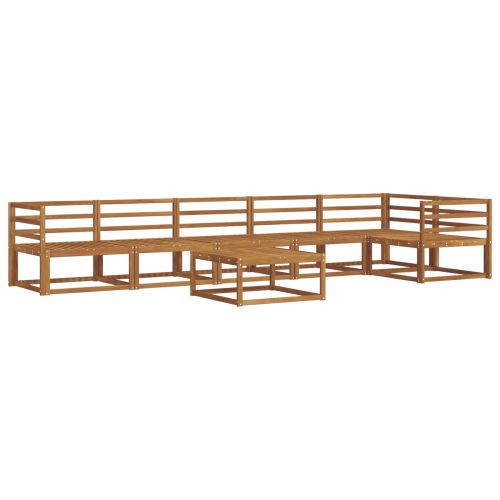 Комплект дивани за открито 7 pcs Естествен