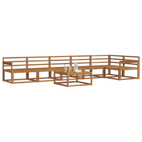 Комплект дивани за открито 7 pcs Естествен