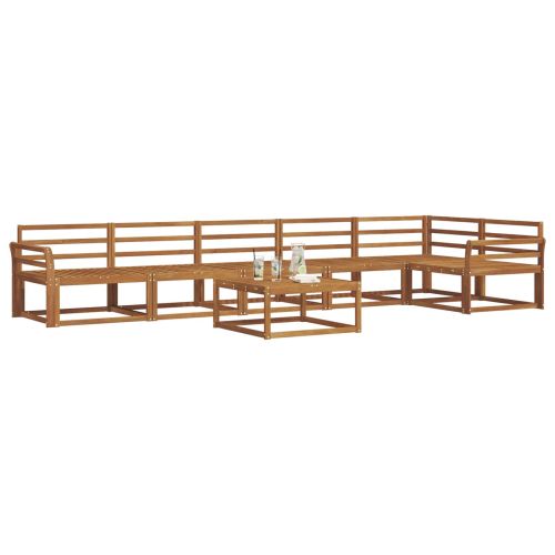 Комплект дивани за открито 7 pcs Естествен