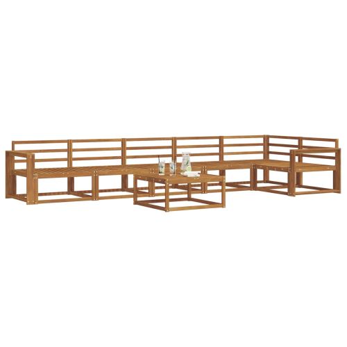 Комплект дивани за открито 7 pcs Естествен