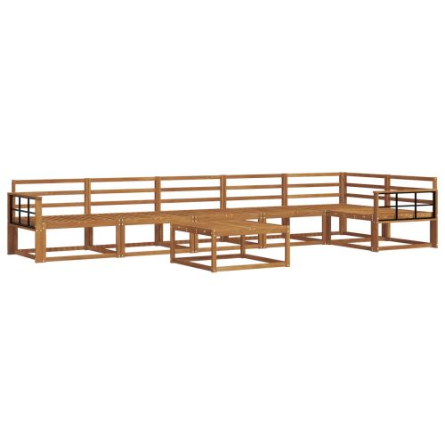 Комплект дивани за открито 7 pcs Естествен