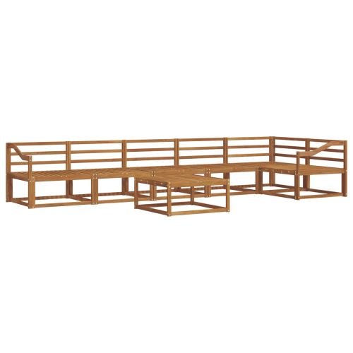 Комплект дивани за открито 7 pcs Естествен