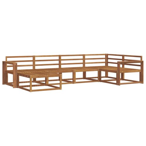 Комплект дивани за открито 6 pcs Натурално