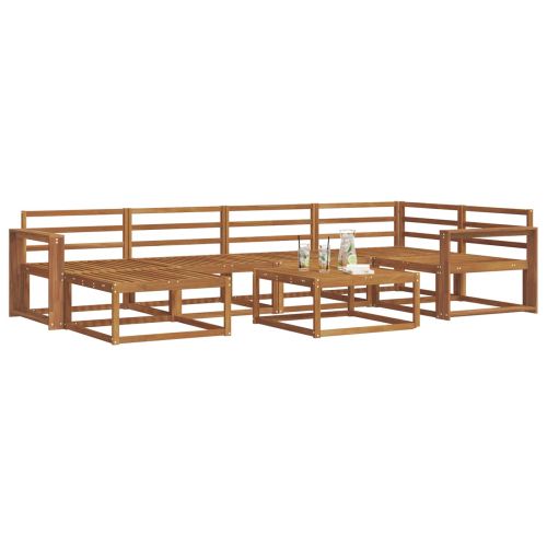Комплект дивани за открито 7 pcs Естествен