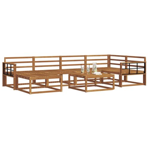 Комплект дивани за открито 7 pcs Естествен