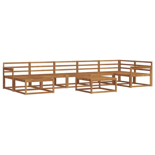Комплект дивани за открито 8 pcs Естествен