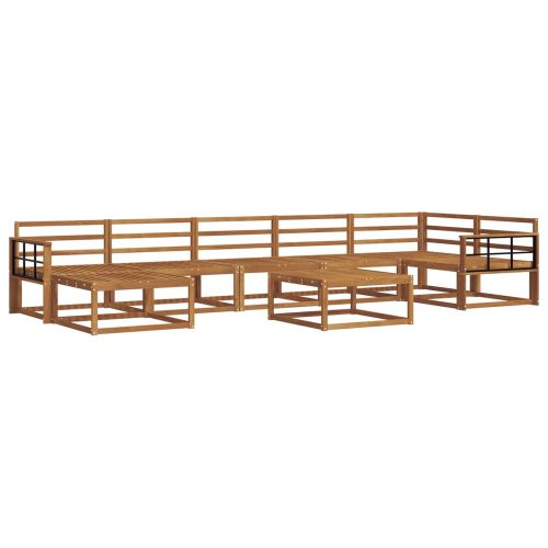 Комплект дивани за открито 8 pcs Естествен