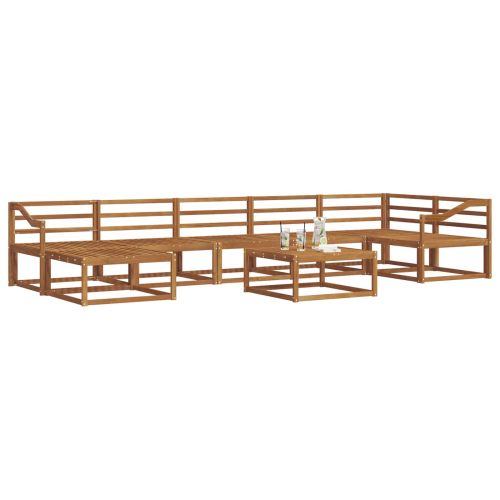 Комплект дивани за открито 8 pcs Естествен