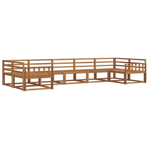 Комплект дивани за открито 7 pcs Естествен