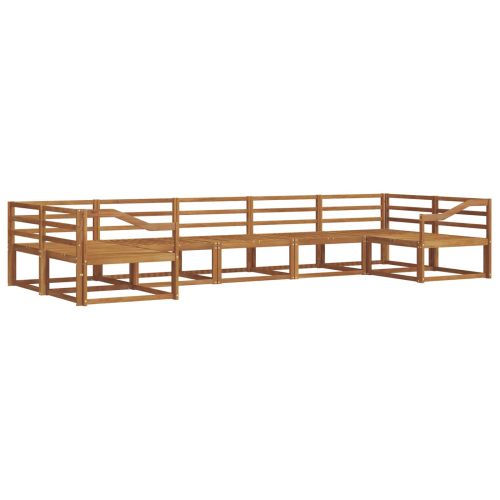 Комплект дивани за открито 7 pcs Естествен