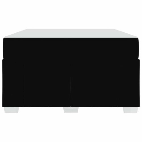 Рамка за легло с матрак Черно 120 x 200 cm текстил