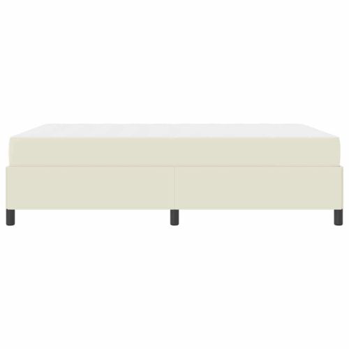 Рамка за легло с матрак Крем 140 x 200 cm текстил