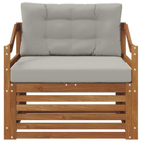 Комплект дивани за открито Солидно акациево дърво Естествен