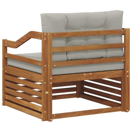 Комплект дивани за открито Солидно акациево дърво Естествен