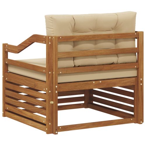 Комплект дивани за открито Солидно акациево дърво Естествен