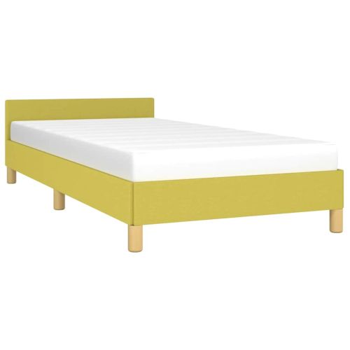 Рамка за легло без матрак, зелена, 100x200 см, плат