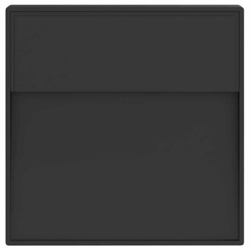 Външна LED стенна лампа, черна, лят алуминий