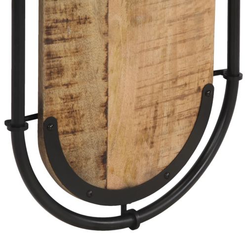 Стенни закачалки за дрехи с 4 куки 2 бр масивно дърво манго