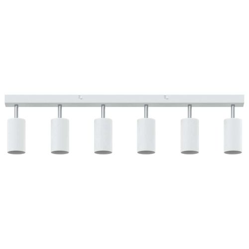 Таванен спот с прожектори Бяло 73 x 6 x 16 см Метал