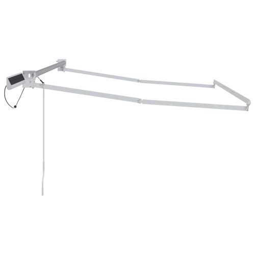 Електрическа разтегателна рамка за сенник Бял 3 x 2 m Стомана