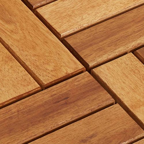 Плочка за decking 10 pcs Кафяво 30 x 30 cm Дърво от Акация