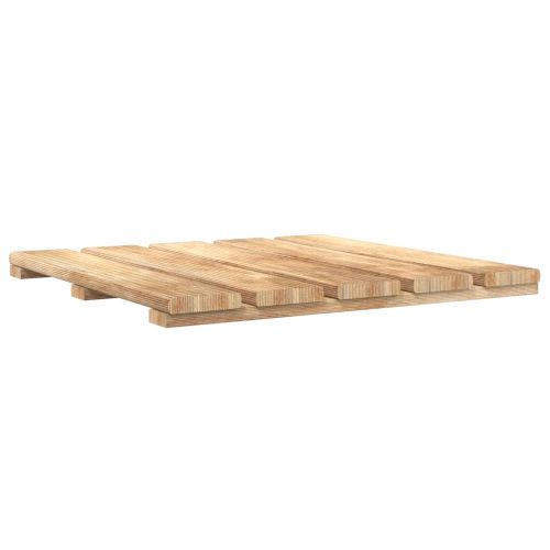 Плочка за decking 6 pcs Кафяво 50 x 50 cm
